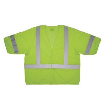 ergodyne GloWear Hi-Vis Breakaway Safety Vest, 8315BA, Type R, Class 3, Hook/Loop, Lime, 4XL/5XL