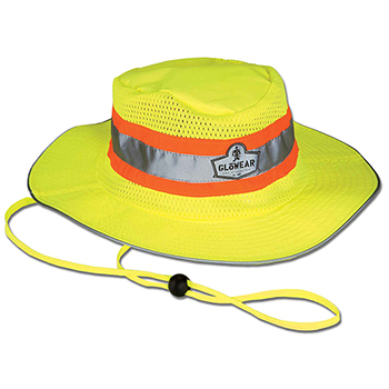 ergodyne GloWear&#174; 8935 L/XL Lime Hi-Vis Ranger Hat