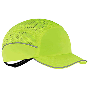 ergodyne Skullerz&#174; 8955 Short Brim Lime Lightweight Bump Cap Hat