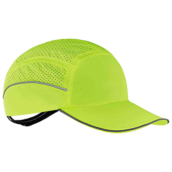 ergodyne Skullerz&#174; 8955 Long Brim Lime Lightweight Bump Cap Hat