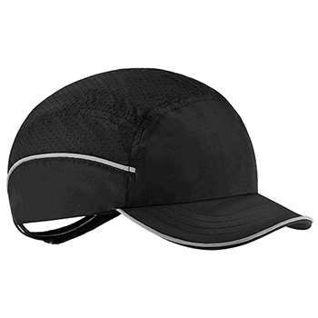 ergodyne Skullerz&#174; 8955 Short Brim Black Lightweight Bump Cap Hat