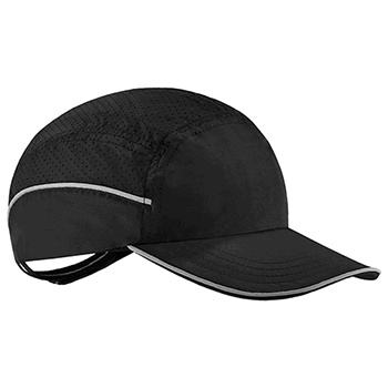 ergodyne Skullerz&#174; 8955 Long Brim Black Lightweight Bump Cap Hat