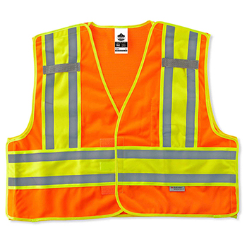 ergodyne GloWear&#174; 8245PSV S/M Orange Type P Class 2 Public Safety Vest