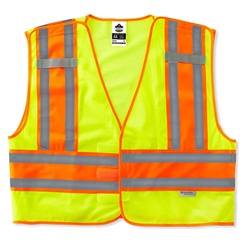 ergodyne GloWear&#174; 8245PSV S/M Lime Type P Class 2 Public Safety Vest