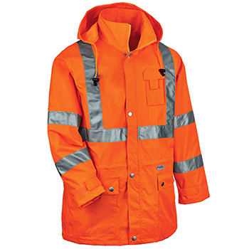 ergodyne GloWear&#174; 8365 L Orange Type R Class 3 Rain Jacket