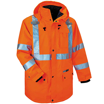 ergodyne GloWear&#174; 8385 M Orange Type R Class 3 4-in-1 Jacket