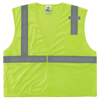 ergodyne GloWear 8210HL Mesh Hi-Vis Safety Vest Class 2, Large, Lime
