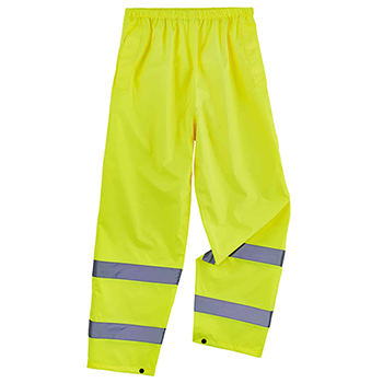 ergodyne GloWear&#174; 8916 S Lime Lightweight Hi-Vis Rain Pants - Class E