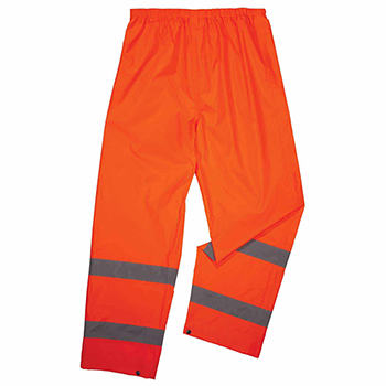 ergodyne GloWear&#174; 8916 XL Orange Lightweight Hi-Vis Rain Pants - Class E