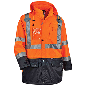 ergodyne GloWear&#174; 8386 L Orange Type R Class 3 Outer Shell Jacket