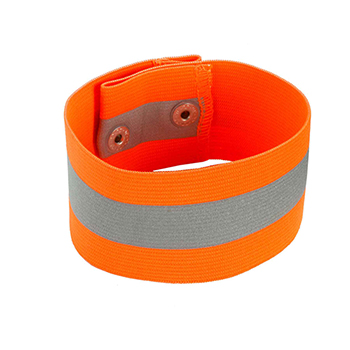 ergodyne GloWear&#174; 8001 S/M Orange Arm/Leg Band - Button Snap Closure