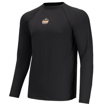 ergodyne N-Ferno Long Sleeve Lightweight Base Layer Shirt, 180g, 3XL, Black