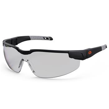 ergodyne Skullerz Dellenger Anti-Fog Safety Glasses, Sunglasses, Adjustable Temples, Black Frame, Indoor/Outdoor Lens