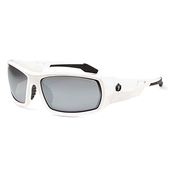 ergodyne Skullerz&#174; ODIN Silver Mirror Lens White Safety Glasses
