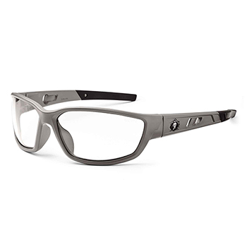 ergodyne Skullerz&#174; KVASIR Clear Lens Matte Gray Safety Glasses