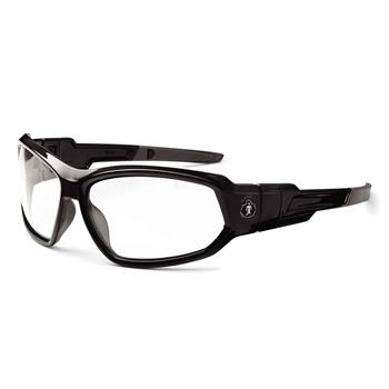 ergodyne Skullerz Loki Safety Glasses, Anti-Fog, Clear, Black