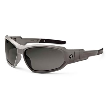 ergodyne Skullerz Loki Safety Glasses, Sunglasses, Polarized Smoke Lens, Matte Gray