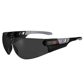 ergodyne Skullerz SAGA Frameless Safety Glasses, Sunglasses, Smoke Lens, Matte Black