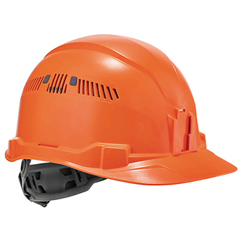 ergodyne Skullerz&#174; 8972 Orange Class C Hard Hat Cap Style Vented Ratchet Susp