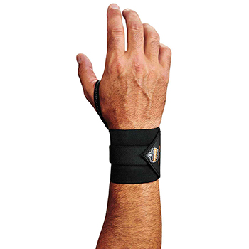 ergodyne ProFlex&#174; 420 L/XL Black Wrist Wrap w/Thumb Loop