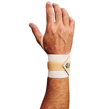 ergodyne ProFlex&#174; 420 S/M Tan Wrist Wrap w/Thumb Loop