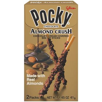 Pocky Biscuit Sticks, 1.45 oz, Almond Crush, 10 Boxes/Box