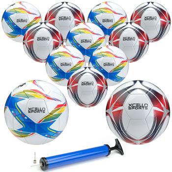 ELAN Soccer Balls, Size 3, with Pump, Assorted Designs, 12 Balls/PK