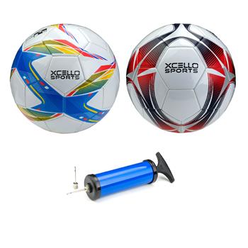 ELAN Soccer Balls, Size 3, with Pump, Assorted Designs, 2 Balls/PK