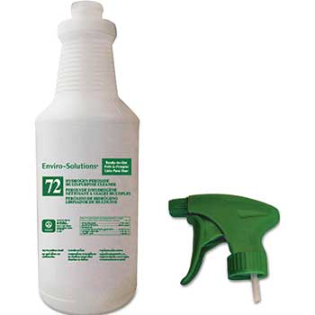 Enviro Solutions ES72 Light-Duty Spray Bottle w/ Trigger, 32 oz, Green