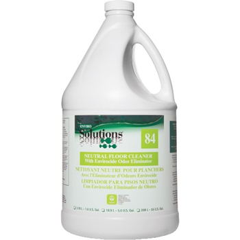 Enviro Solutions Neutral Floor Cleaner with Envirocide, Floral Scent, 1 Gal Bottle, 4/CT