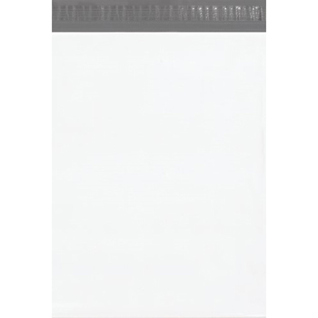 W.B. Mason Co. Expansion Self-Seal Poly Mailers, 15 in x 20 in x 4 in, White, 100/Case