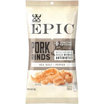 Epic Pork Salt &amp; Pepper Rinds Bag 2.5 oz, 12/Case