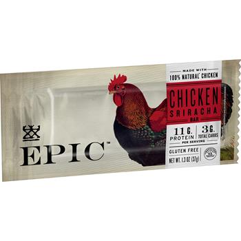Epic Chicken Siracha Bar, 1.3 oz, 12/Box