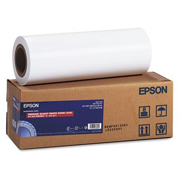 Epson Premium Glossy Photo Paper Rolls, 10 Mil, 16&quot; x 100&#39;, White