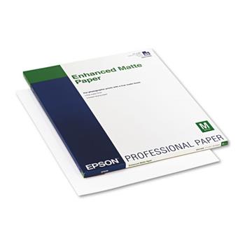 Epson Ultra Premium Presentation Paper, Matte, 10.3 mil, 17&quot; x 22&quot;, White, 50 Sheets/Pack