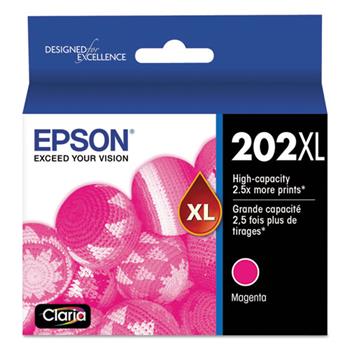 Epson&#174; T202XL320S (202XL) Claria Ink, 470 Page-Yield, Magenta