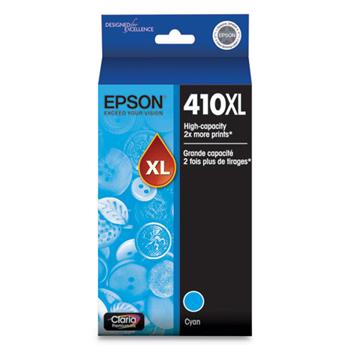 Epson&#174; T410XL Claria High-Yield Ink, 650 Page-Yield, Cyan