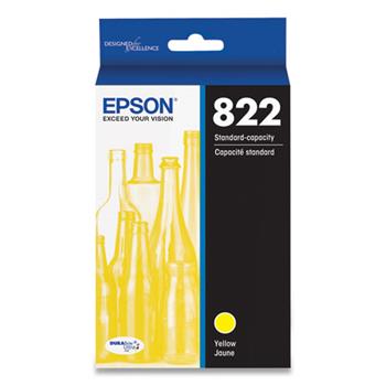Epson T822420S (T822) DURABrite Ultra Ink, 240 Page-Yield, Yellow