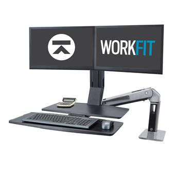 Ergotron WorkFit-A Dual Workstation with Worksurface