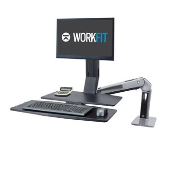 Ergotron WorkFit-A Single LD Workstation with Worksurface