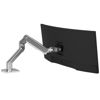 Ergotron HX Desk Monitor Arm, Polished Aluminum