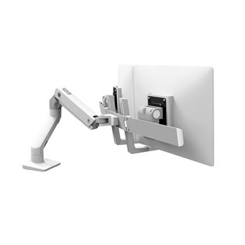 Ergotron HX Desk Dual Monitor Arm, White
