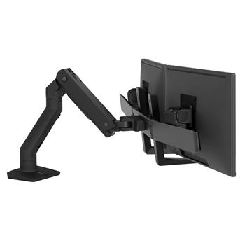Ergotron HX Desk Dual Monitor Arm, Matte Black