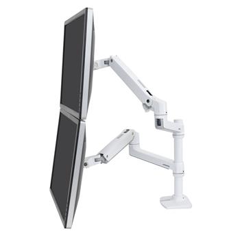 Ergotron LX Dual Stacking Arm, White