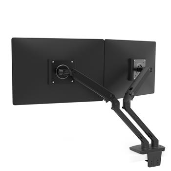 Ergotron MXV Desk Dual Monitor Arm, Matte Black