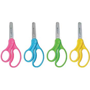 Westcott Kids Scissors, 5 in, Blunt, Left Handed, Assorted Colors