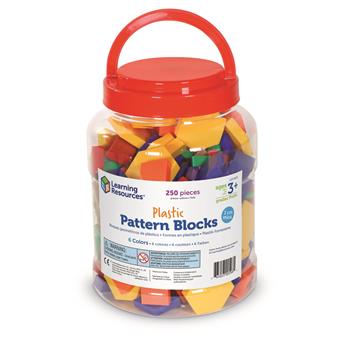 Learning Resources Plastic Pattern Block, Set 250