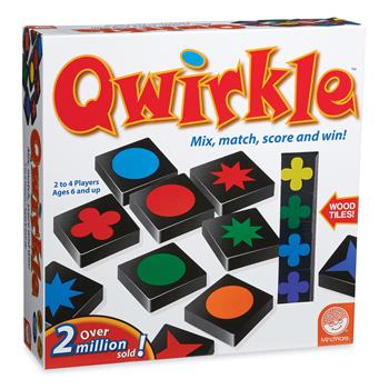 MindWare Qwirkle Game, Matching Shapes and Colors, Ages 6 and Up