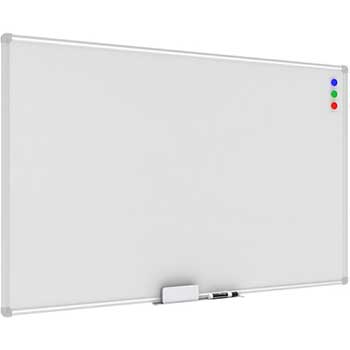 OFM™ Essentials Collection Magnetic Whiteboard with Aluminum Frame and Tray, 47&quot; x 30&quot;