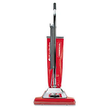 Sanitaire Widetrack Commercial Upright Vacuum w/Vibra Groomer, 16&quot; Path, 18.5lb, Red